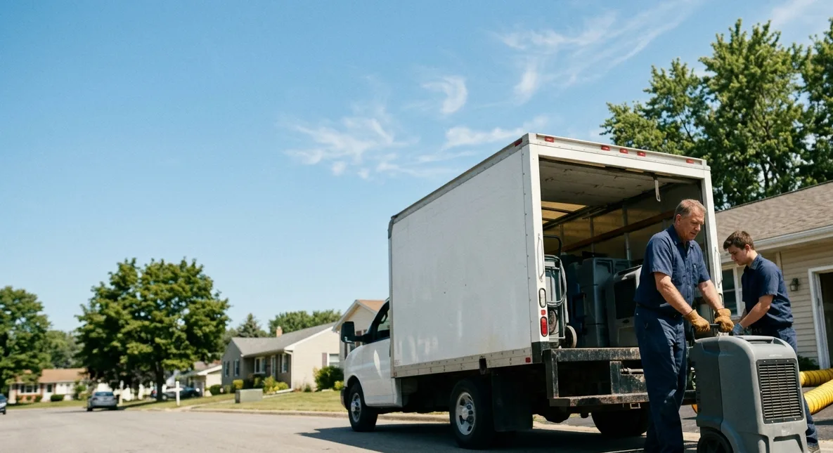 Water Damage Cleanup in Morrisonville, IL near me